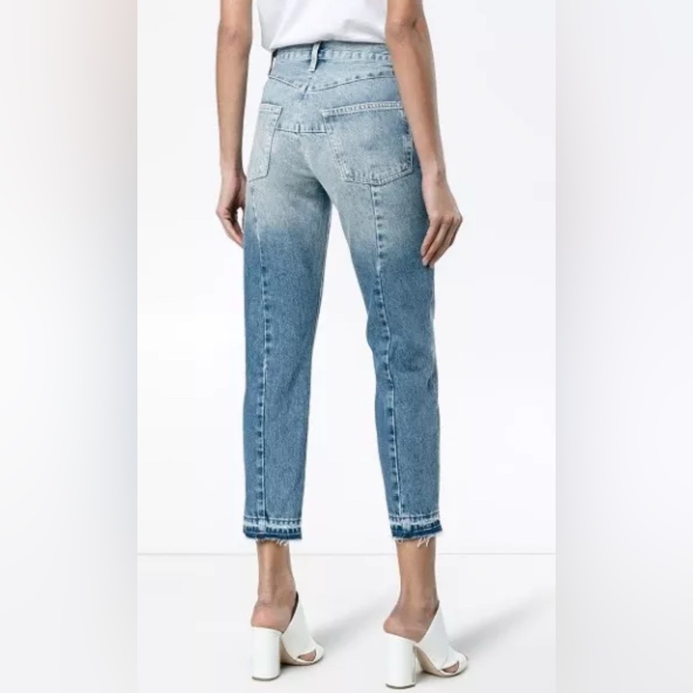 FRAME‎ Rigid Re-Release Skinny Crop Zipper Front Distressed Jeans Size 29 - Picture 2 of 9